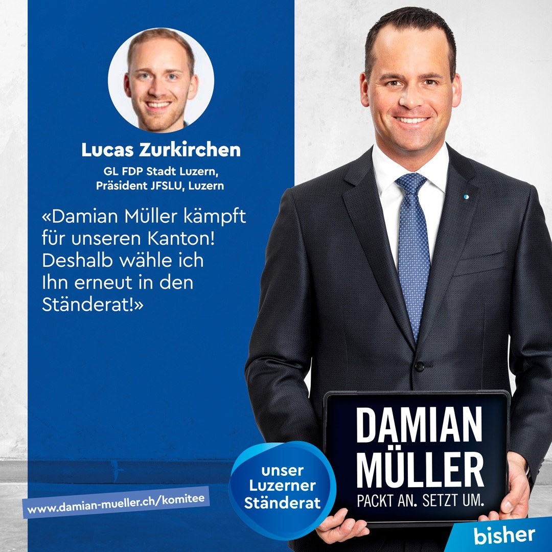 Damian Müller wieder in den Ständerat!